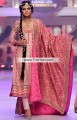 SC6729 Cherry Blossom Pink French Rose Banarasi Jamawar Embroidered Chiffon Wedding Dress