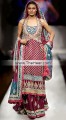 BW6149 Dark Cerise & Lapis Lazuli Crinkle Chiffon Sharara