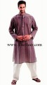 KT705 Light Purple Mixed Cotton Kurta