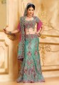 BW51 Sea Green & Rose Pink Lehenga