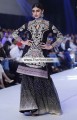 SC6679 Black Crinkle Chiffon Gharara