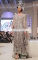 AK6978 Grullo Pale Silver Crinkle Chiffon Crepe Silk Anarkali