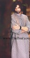 KT728 Gray And White Line Mixed Cotton Kurta