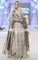 BW6019 Silver White Smoke Raw Umber Raw Silk Organza Tissue Silk Lehenga