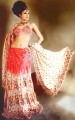 BW8248 Fire Red & Champagne Mermaid Lehenga