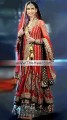 BW6185 Venetian Red Banarasi Jamawar & Crinkle Chiffon Sharara