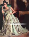 BW6401 Grullo Outrageous Orange Banarasi Jamawar Lehenga