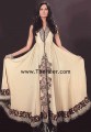 AK6661 Wheat Crinkle Chiffon Anarkali Style