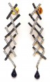 JW4918 Jet Black Earrings Jewellery