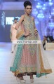 AK6129 Pale Copper White Smoke Banarasi Crinkle Chiffon Raw Silk Anarkali