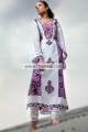 EW7503 Ghost White Byzantium Off White Crinkle Chiffon Crepe Silk Evening Outfit 