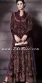 SC6808 Purple Crinkle Chiffon Party Wear