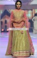 SC6726 Vegas Gold Brink Pink Light Coral Pink Raw Silk Banarasi Jamawar Banarasi Crinkle Chiffon Lehenga