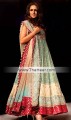 BW6158 Antique Brass Light Viridian Crinkle Chiffon Gown