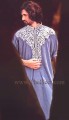 KT727 Medium Purple Mixed Cotton Kurta