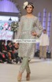 PW6983 Light Eton Blue Crinkle Chiffon Banarasi Jamawar Party Dress