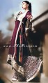 AK6500 Pansy Purple And Maroon Crincle Chiffon Anarkali Style