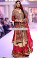 BW6732 Maroon Peach Orange Crimson Glory Crimson Crinkle Chiffon Banarasi Jamawar Banarasi Crinkle Chiffon Gharara