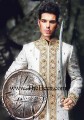 SW427 Off White Jamawar Sherwani