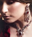 EJ644 Light Pink Stones Evening Jewellery