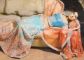 BW8405 Turquoise & Orange Mermaid Lehenga