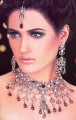 JW265 Maroon Diamond Like Jewellery