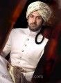 SW471 Off White Jamawar Sherwani