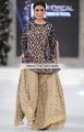 SC6657 Duke Blue Ecru Crinkle Chiffon Sharara
