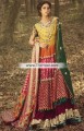 BW6925 Saffron Burnt Orange Cerise Dark Scarlet Cal Poly Pomona Green Banarasi Crinkle Chiffon Banarasi Jamawar Crinkle Chiffon Lehenga