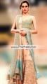 BW6110 Deep Peach Light Viridian Crinkle Chiffon & Raw Silk Sharara