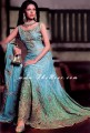 BW6793 Dodger Blue And Eton Blue Banarsi Jamawar Lehenga