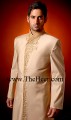SW466 Desert Sand Raw Silk Sherwani