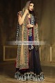 BW5489 Sapphire Black Buff Jamawar Crinkle Chiffon Gown