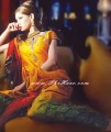 EW8937 Orange Green Evening Wear