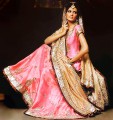 BW8025 Shocking Pink & Burley Wood Lehenga