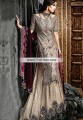 BW6747 Almond Crinkle Chiffon Self Design Jamawar Lehenga