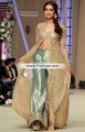 PW6948 Peach Yellow Cadet Blue Crinkle Chiffon Raw Silk Banarasi Jamawar Palazzo Dress