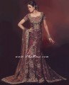 BW6658 Dull Maroon Raw Silk & Crinkle Chiffon Lehenga