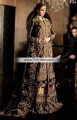 BW7216 Black Golden Crinkle Chiffon Banarasi Jamawar Gharara