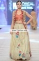 BW6104 Buff American Rose Lemon Chiffon Crinkle Chiffon Raw Silk Lehenga