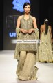 BW6644 Vanilla Raw Silk Crinkle Chiffon Banarasi Jamawar Sharara