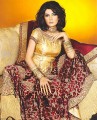BW386 Golden And Deep Maroon Gharara