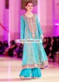 AK7419 Spiro Disco Ball Crinkle Chiffon Raw Silk Anarkali Pishwas
