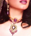 BJ322 White And Purple  Jewellery