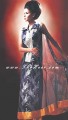AK6716 Duke Blue Crincle Chiffon Anarkali Style