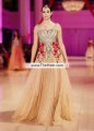 BW7556 Deep Champagne Net Raw Silk Gown