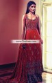 BW6828 Dark Boston University Red Black Crinkle Chiffon Banarasi Jamawar Sharara