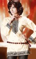 T7581 Cream Color  Kurti
