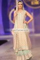 BW5404 Light Apricot Light Eton Blue Crinkle Chiffon Banarsi Jamawar Sharara