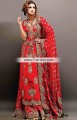 BW6707 Light Boston University Red Crinkle Chiffon Banarasi Jamawar Banarasi Crinkle Chiffon Lehenga